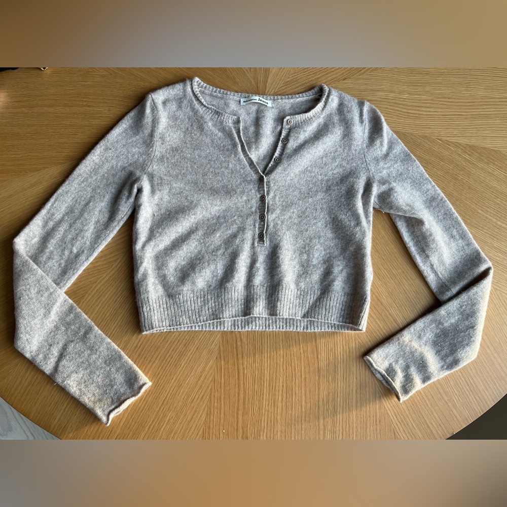 Reformation cropped cashmere sweater